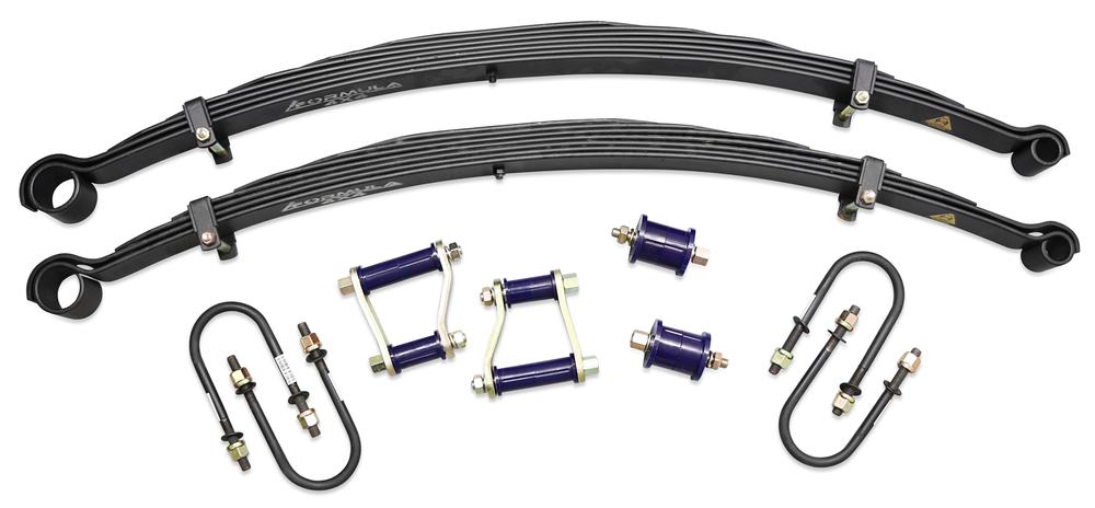 Toyota Land Cruiser 78, 79 Series 2007+ – Formula Leaf Spring Kit – 50mm lift, 500-700kg Troopy & Dual Cab & 600-800kg Single Cab
