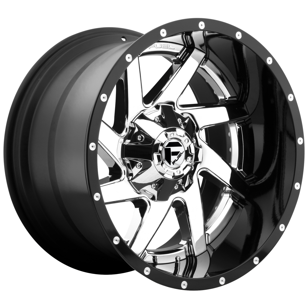 Renegade 2-Piece Alloy Wheel – Chrome Plated Gloss Black Lip