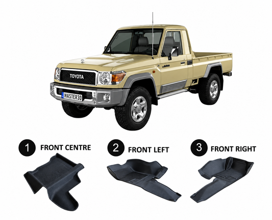 Toyota Land Cruiser Single Cab 2007+ Complete Mat Set