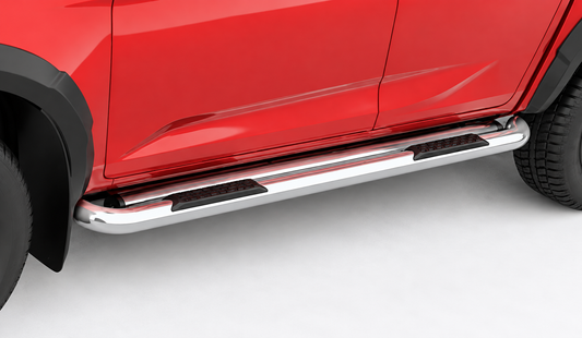 Isuzu D-Max Gen 7 Double Cab Polished Stainless Steel Side Steps
