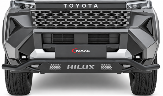 Toyota Hilux 2026 Black Stainless Steel Parking Sensor Compatible Front Styling Bar