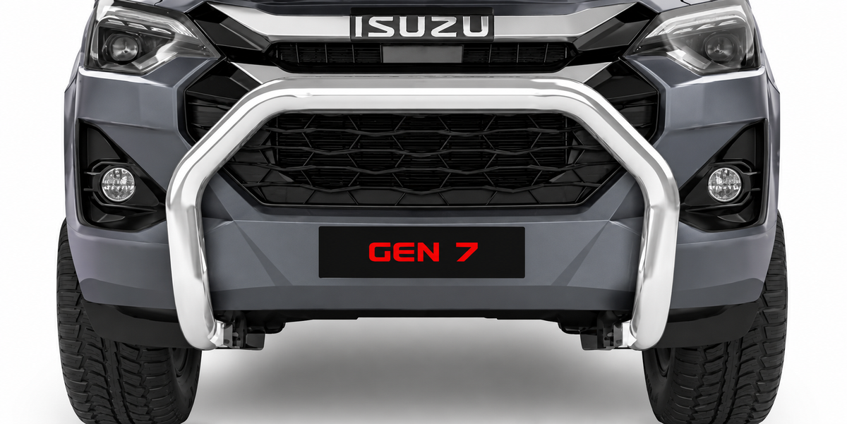 Isuzu D-Max Gen 7 Polished Stainless Steel Fleet Nudge Bar