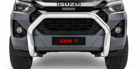 Isuzu D-Max Gen 7 Polished Stainless Steel Fleet Nudge Bar