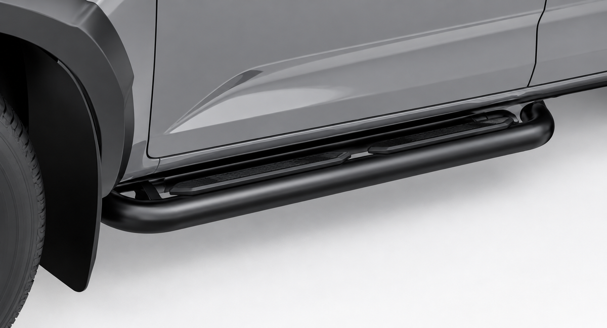 Isuzu D-Max Gen 7 Single Cab Black Stainless Steel Side Steps