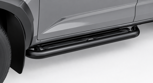Isuzu D-Max Gen 7 Single Cab Black Stainless Steel Side Steps
