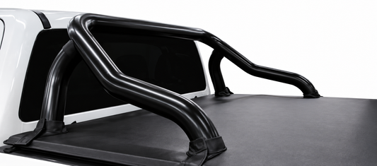 Isuzu D-Max Gen 7 Black Stainless Steel Fleet Sports Bar – With Brake Light – Single Cab