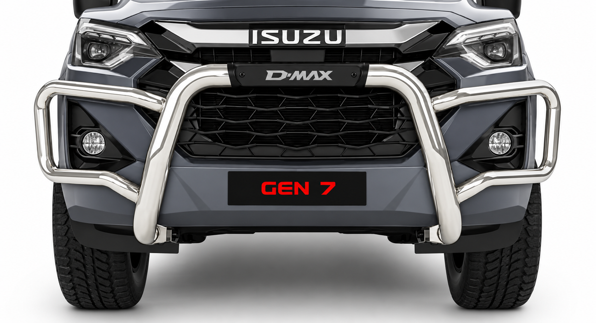 Isuzu D-Max Gen 7 Polished Stainless Steel Wrap-Around Bar