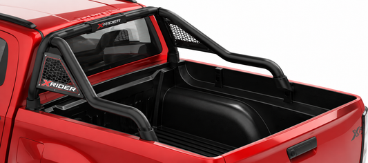 Isuzu D-Max X-Rider Gen 7 Black Stainless Steel Long-Leg Sports Bar – Double Cab & Xtra Cab