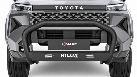 Toyota Hilux 2026 Black Stainless Steel Parking Sensor Compatible Nudge Bar
