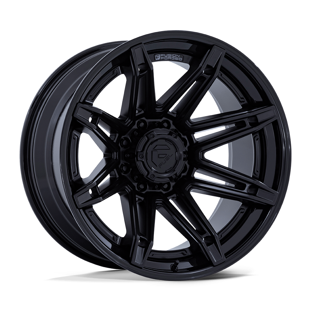 Brawl Alloy Wheel – Matte Black with Gloss Black Lip