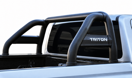 Mitsubishi Triton Double Cab Black Stainless Steel Sports Bar