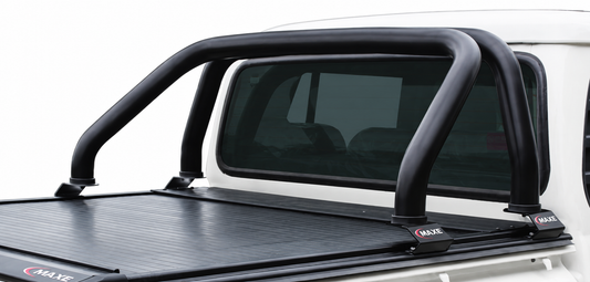 Mahindra Pik Up Double Cab Black Stainless Steel RollaTop Compatible Sports Bar