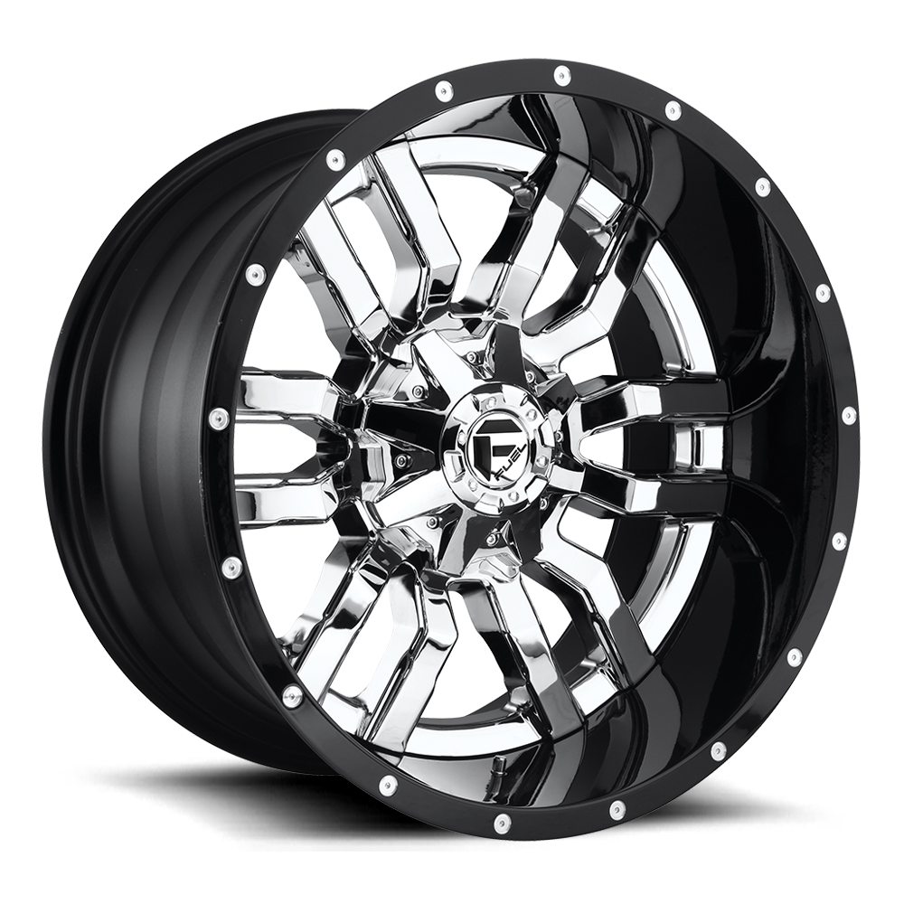 Sledge Alloy Wheel – Chrome Plated Gloss Black Lip