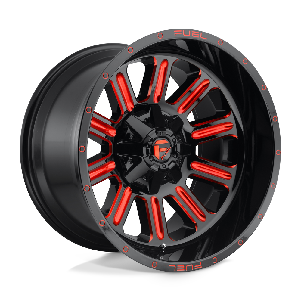 Hardline Alloy Wheel – Gloss Black Red Tinted Clear