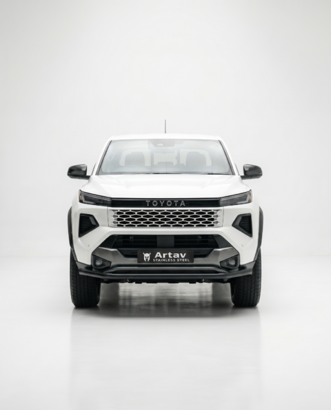 Grill Spotlight Brackets for Hilux 9th Gen Models - Fits all Models | Designed to hold 2 x 6Inch Spotlights | COMBO with our Front Styling Bar 80095