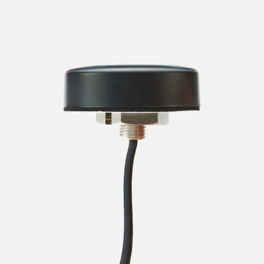 GPS + GLONASS Antenna - Bulkhead, SMA male Right angle, 5m cable