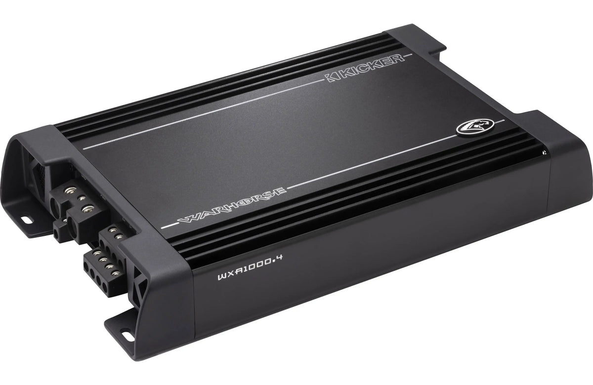 Kicker Warhorse 4-channel car amplifier — 250 watts RMS x 4