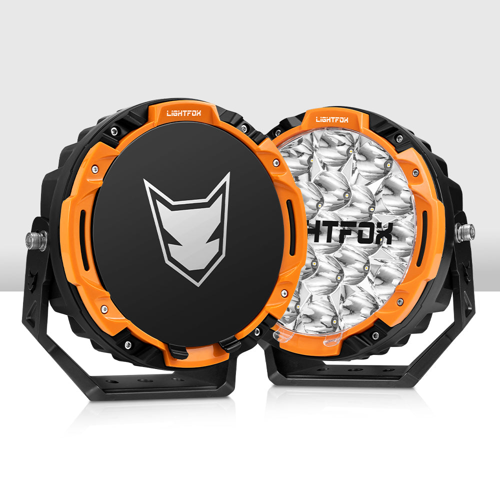 Lightfox 7-Inch LED Driving Lights – 13,600 Lumens, 1,680m