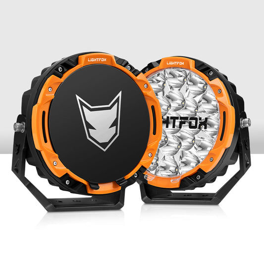 Lightfox 7-Inch LED Driving Lights – 13,600 Lumens, 1,680m