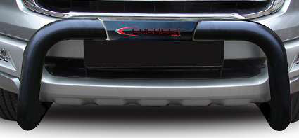 Ford Everest T6/T7 Black Coated Stainless Steel Nudge Bar with Branded Cover