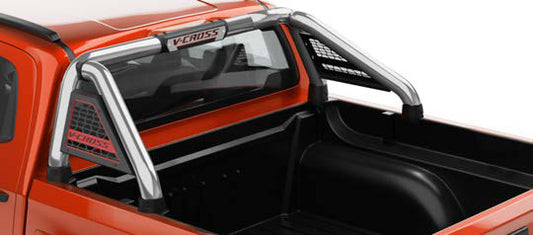 Isuzu D-Max V-Cross Gen 7 Polished Stainless Steel Short-Leg Sports Bar – Double Cab & Xtra Cab