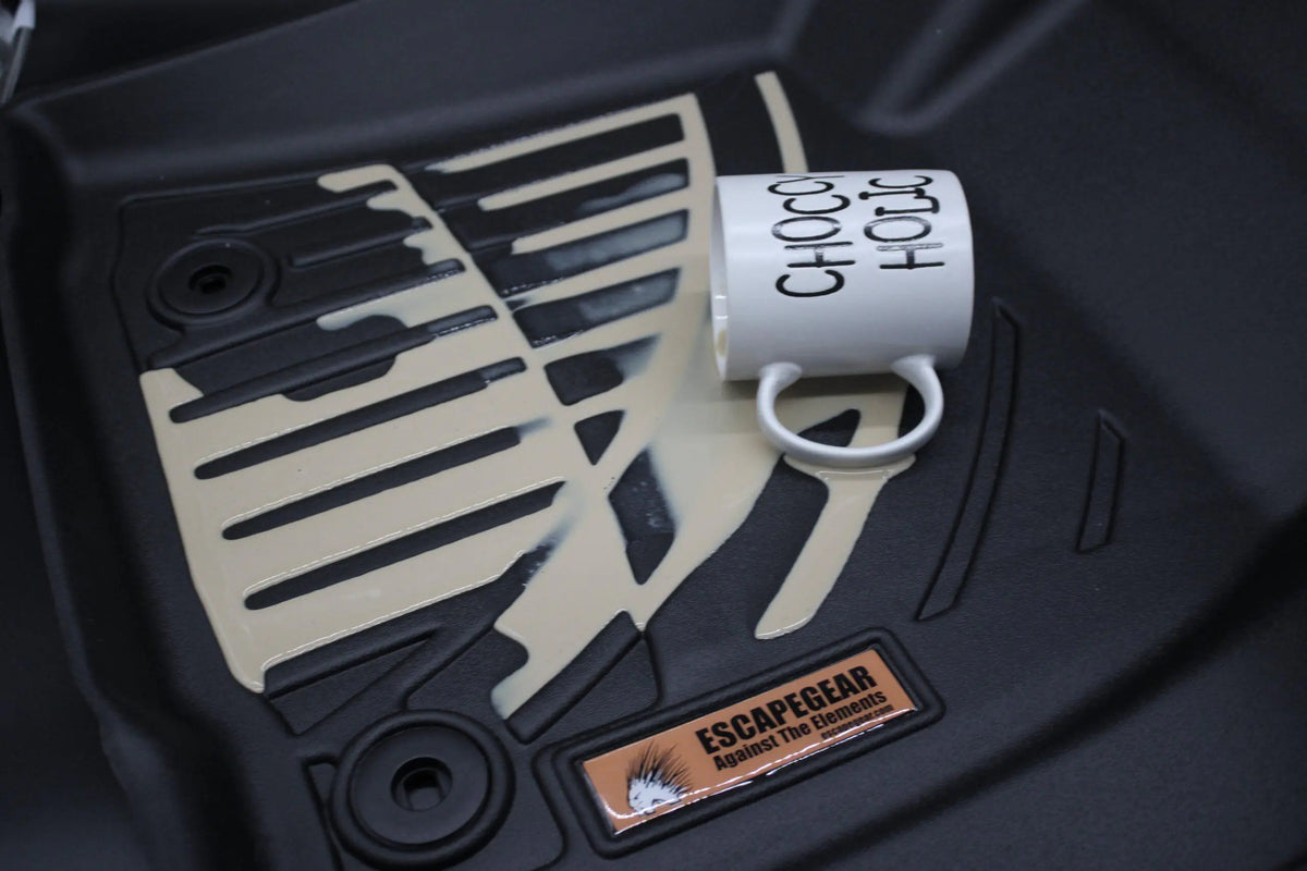 Toyota Land Cruiser 300 Moulded Floor Trunk/Boot Mat - Toyota Prado 150 Moulded Floor Mats Set