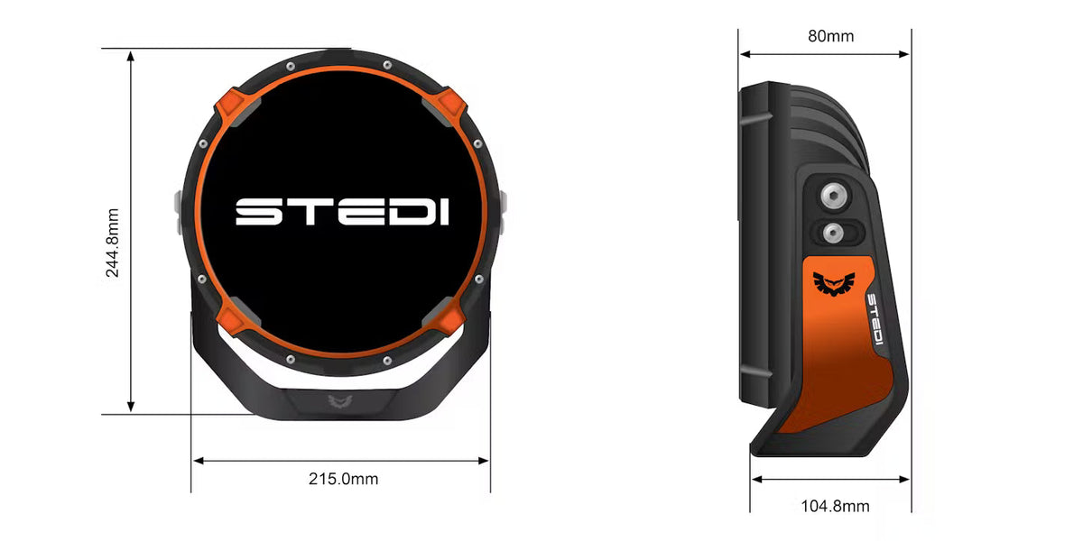 STEDI Type-X™ Pro Plus 8.5" DRL Spotlight Set — view 5