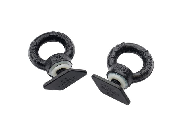 Front Runner Series Black Tie Down Rings / Eye Bolts for Tracks