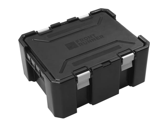 Front Runner’s Wolf Pack Pro is the ultimate plastic storage box for loading, organizing, and transporting all your outdoor gear. These stackable, highly portable storage bins feature an ultra-secure latching lid that keeps your equipment protected and co